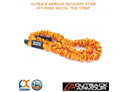 Outback Armour Recovery 4t/6m Off-road Recoil Tow Strap 